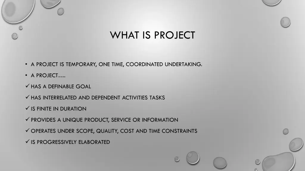 what is project