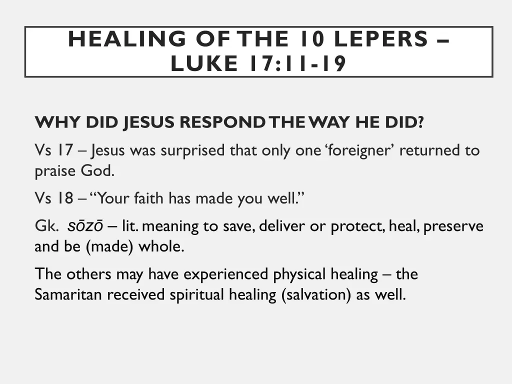 healing of the 10 lepers luke 17 11 19 5