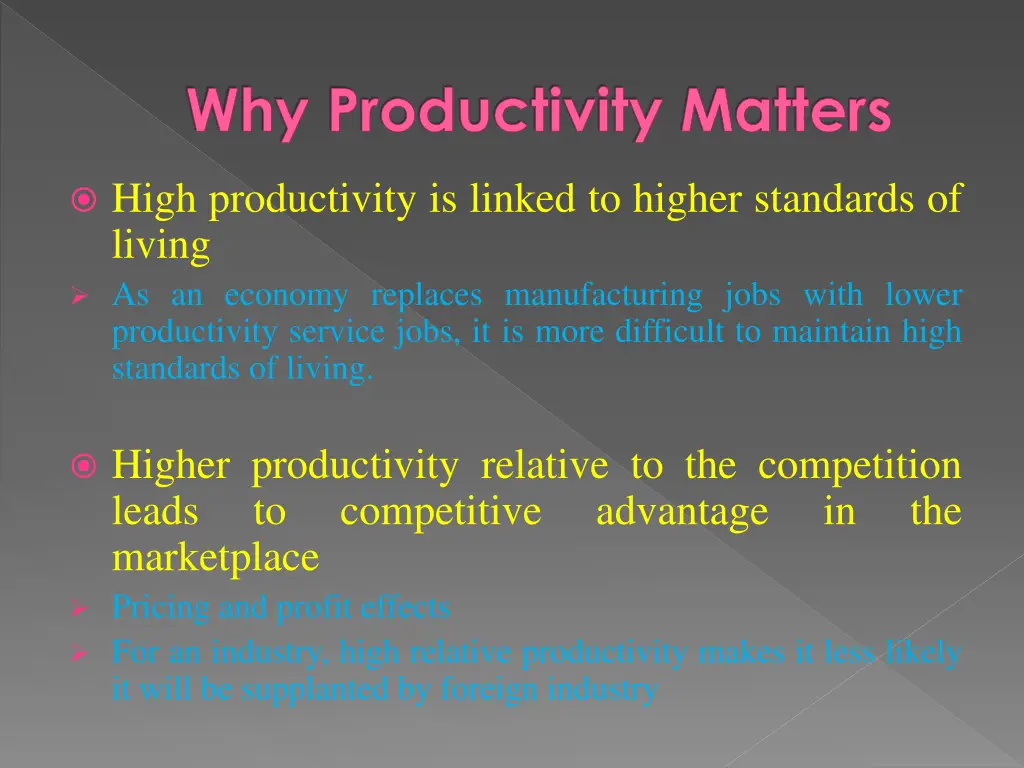 why productivity matters