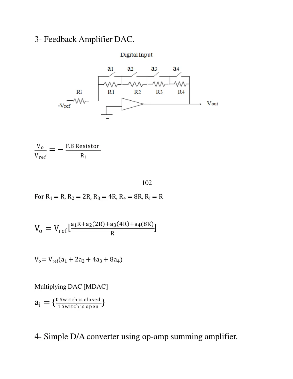 3 feedback amplifier dac