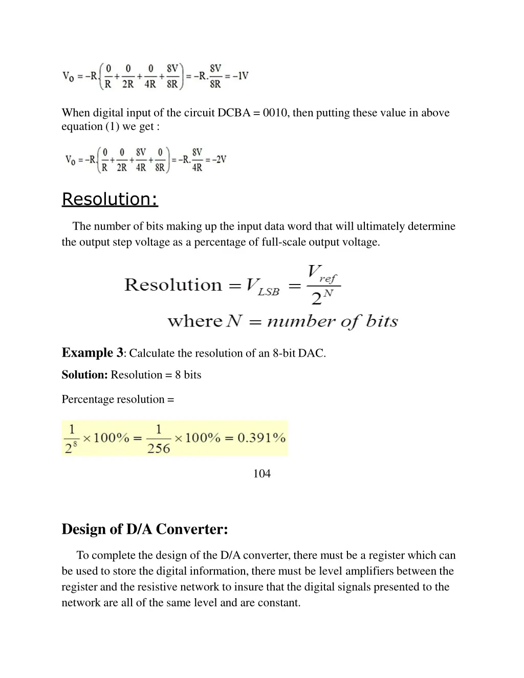 when digital input of the circuit dcba 0010 then