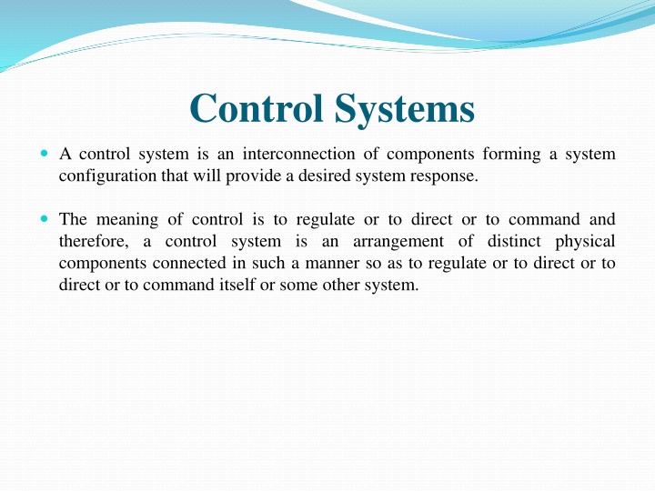 control systems