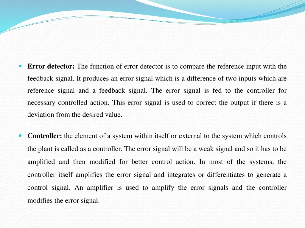 error detector the function of error detector