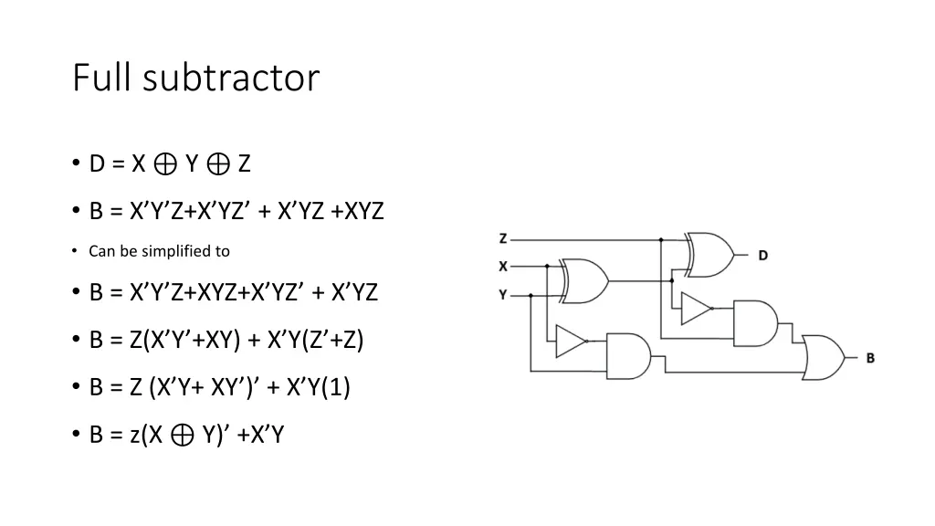 full subtractor 2