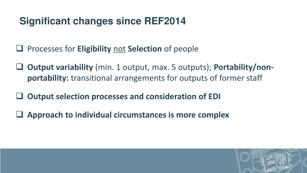 significant changes since ref2014