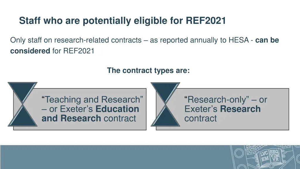 staff who are potentially eligible for ref2021