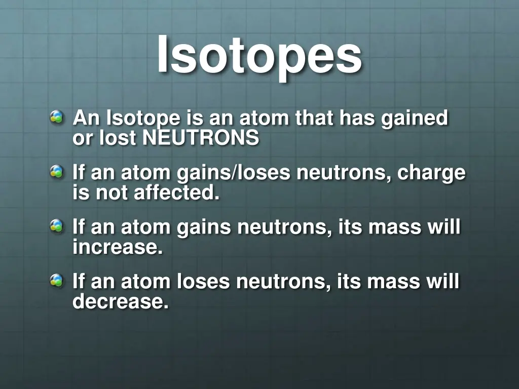 isotopes