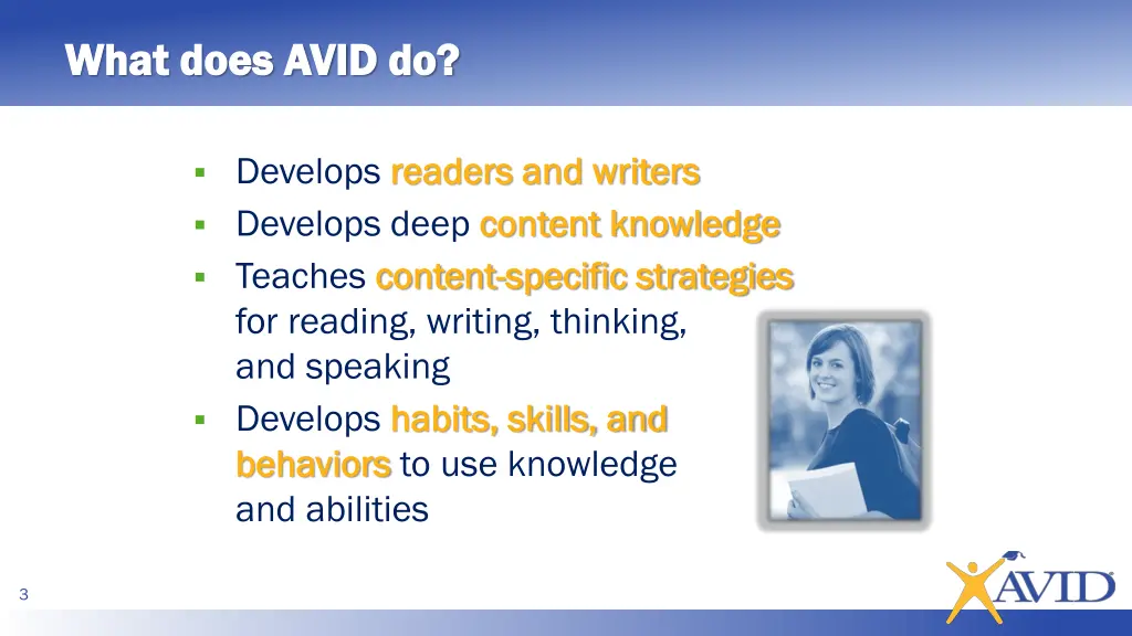 what does avid do what does avid do