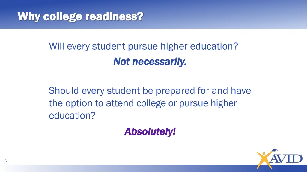 why college readiness why college readiness