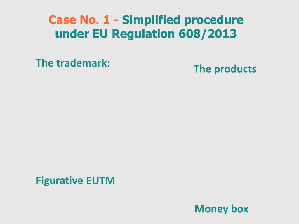 case no 1 simplified procedure under