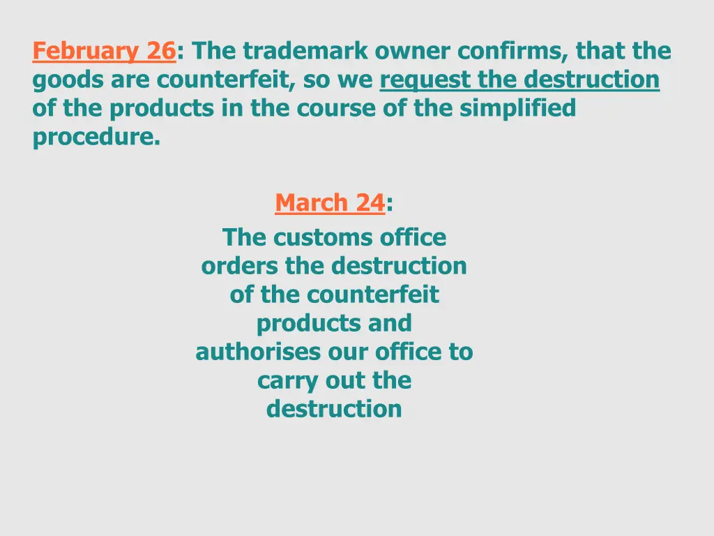 february 26 the trademark owner confirms that