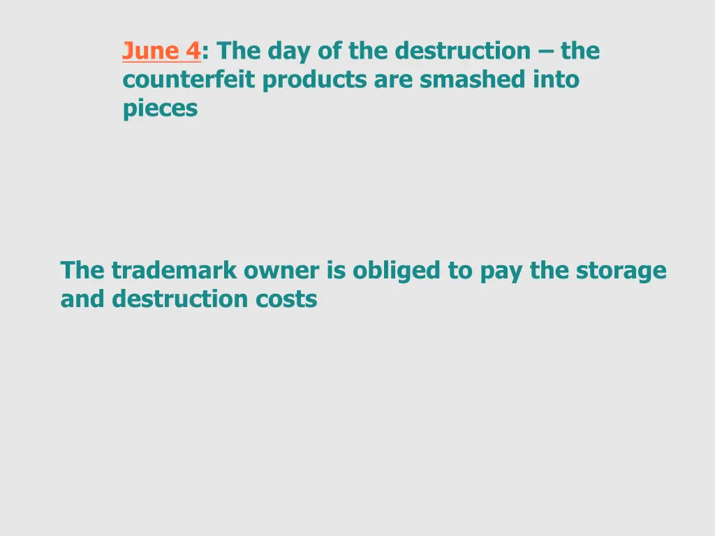 june 4 the day of the destruction the counterfeit