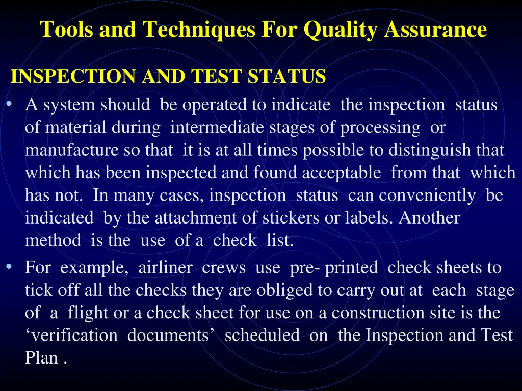 tools and techniques for quality assurance 11