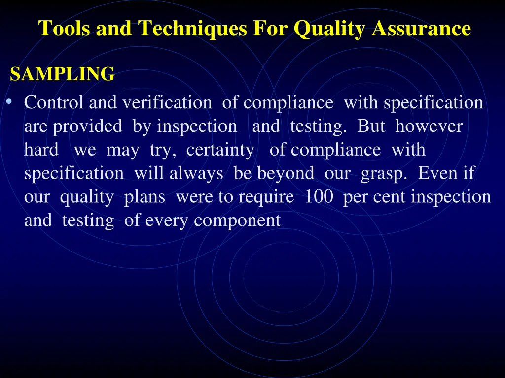 tools and techniques for quality assurance 8