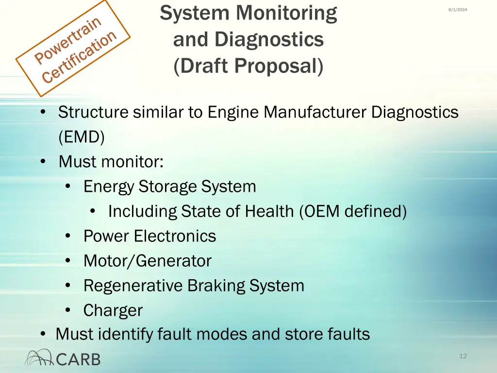 system monitoring and diagnostics draft proposal