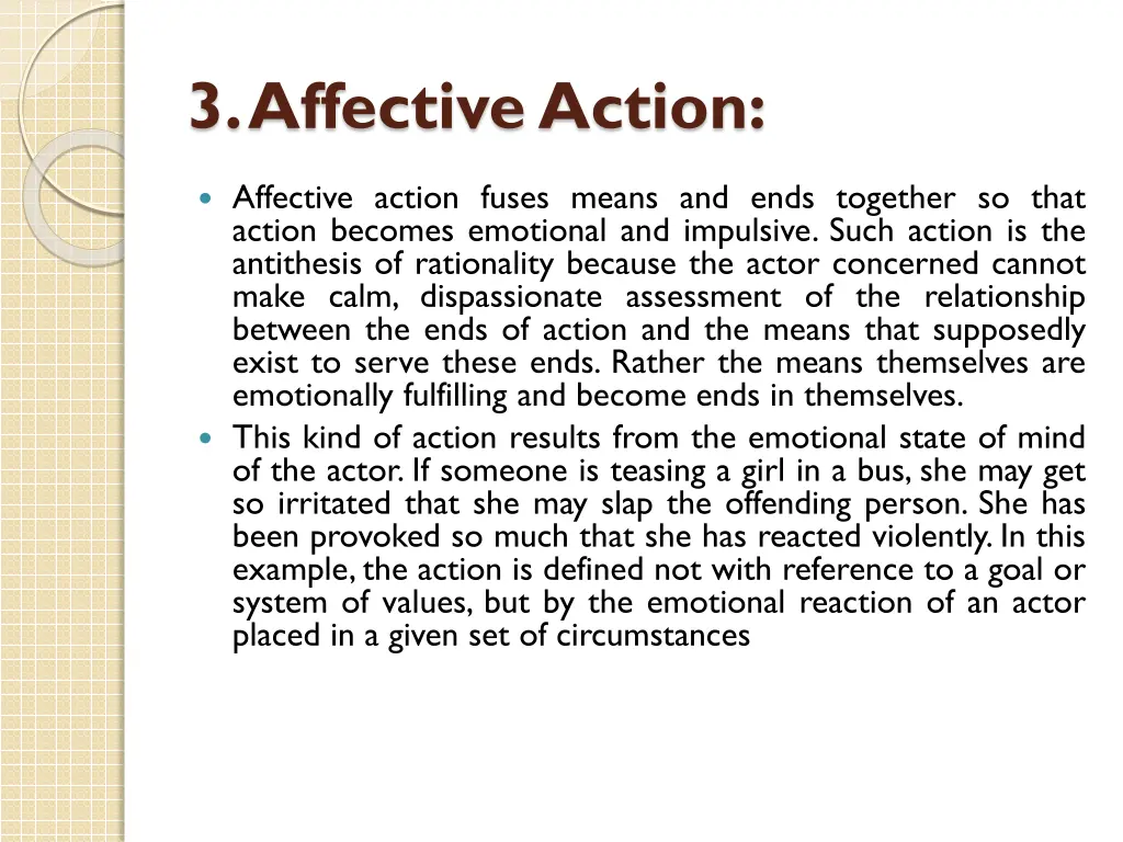 3 affective action