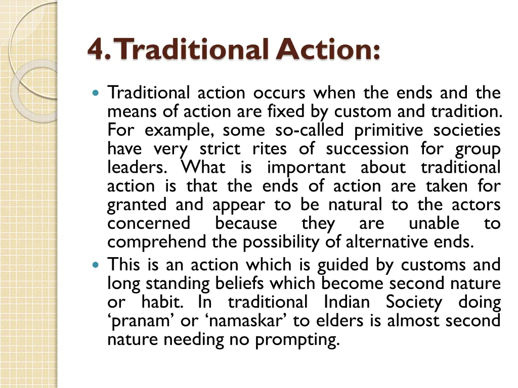 4 traditional action