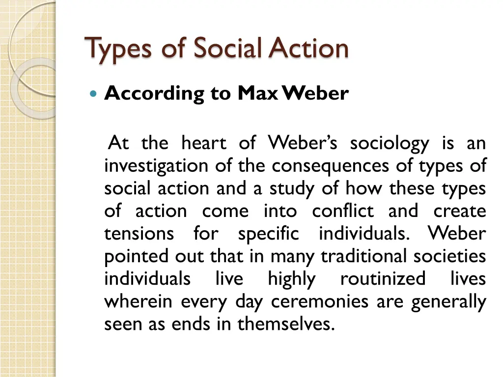 types of social action