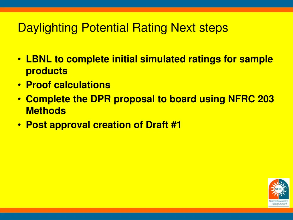 daylighting potential rating next steps