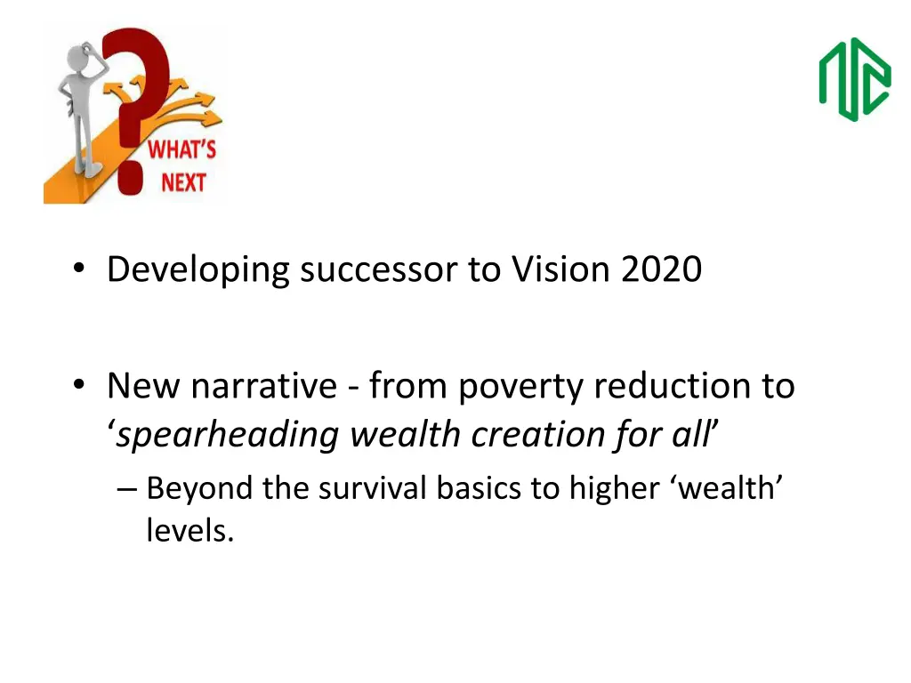 developing successor to vision 2020