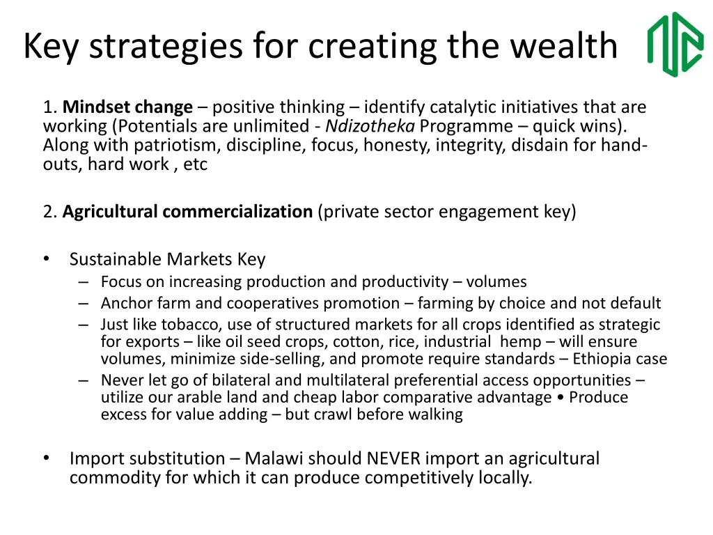 key strategies for creating the wealth