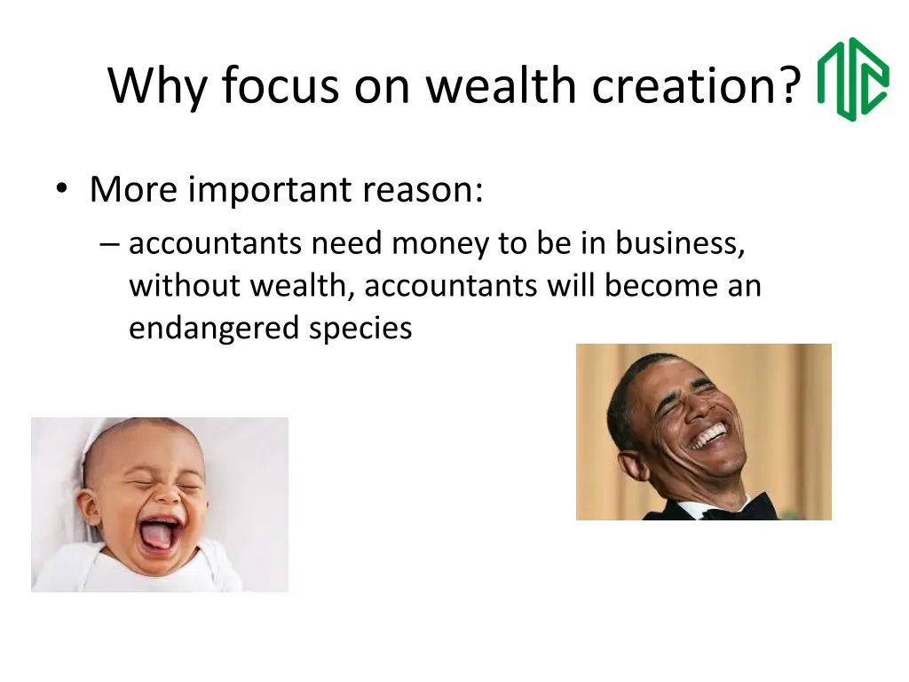 why focus on wealth creation 1