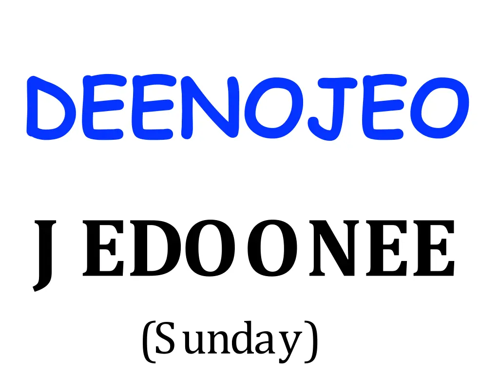 deenojeo j edoonee sunday