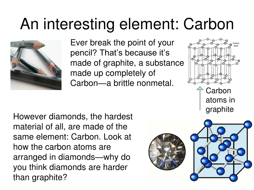 an interesting element carbon