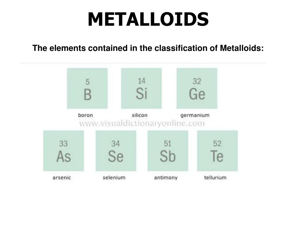 metalloids