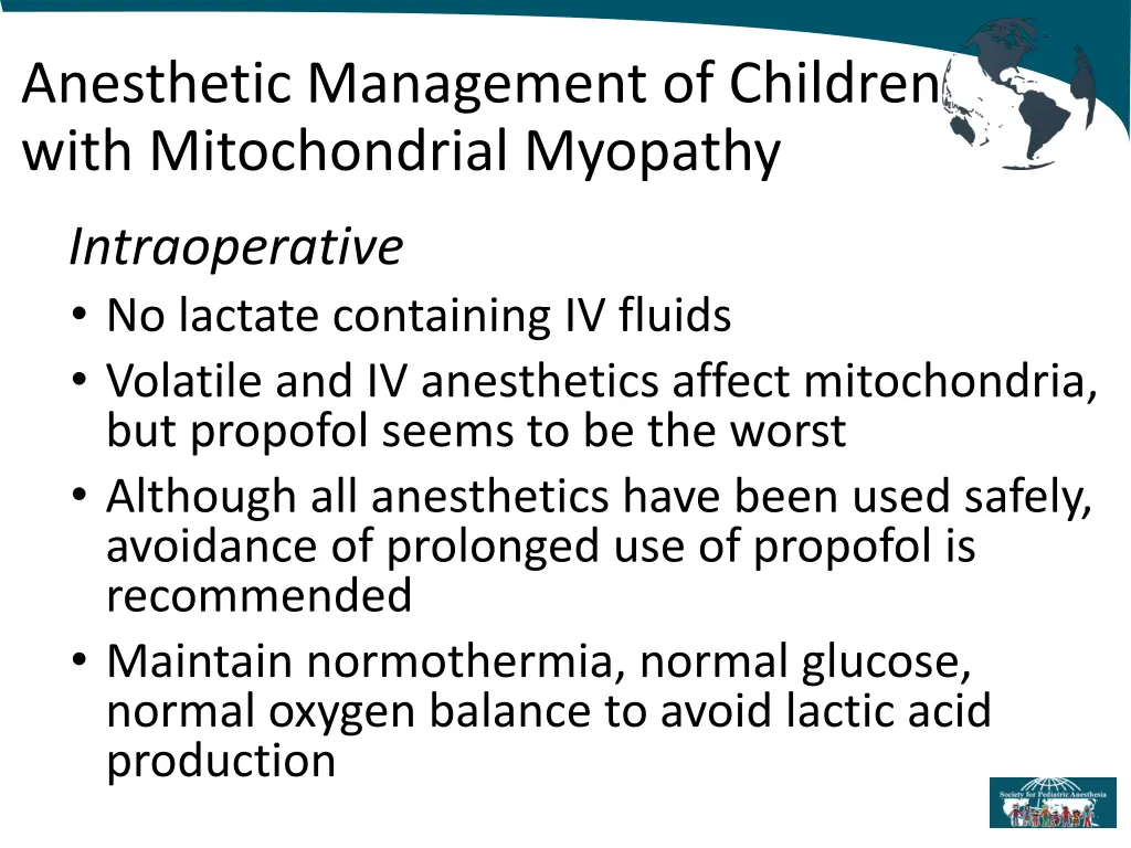 anesthetic management of children with 5