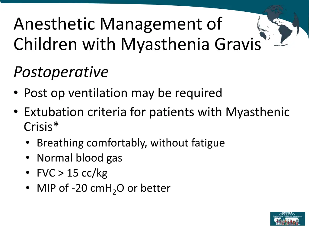 anesthetic management of children with myasthenia 2