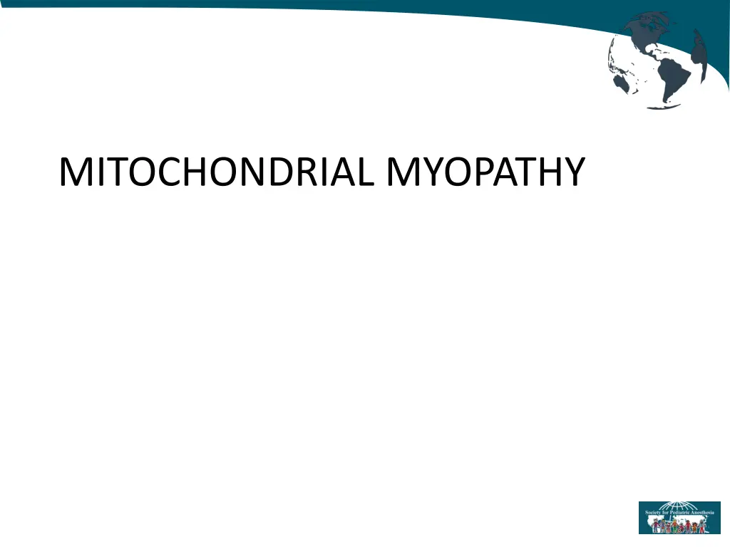 mitochondrial myopathy