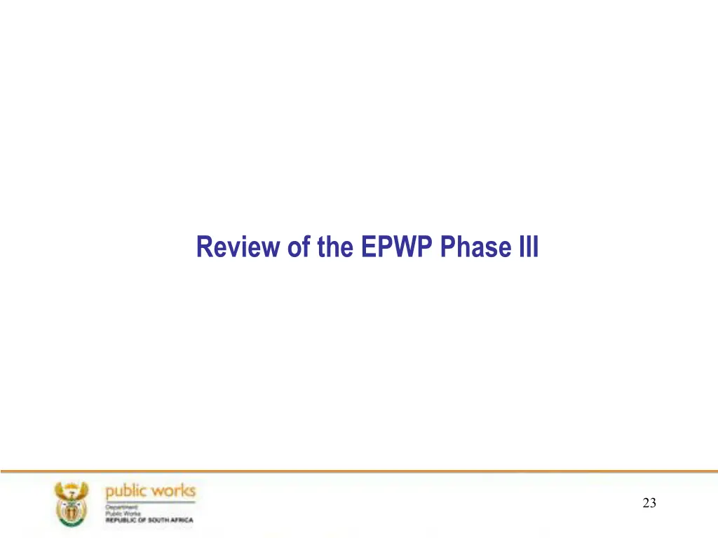 review of the epwp phase iii