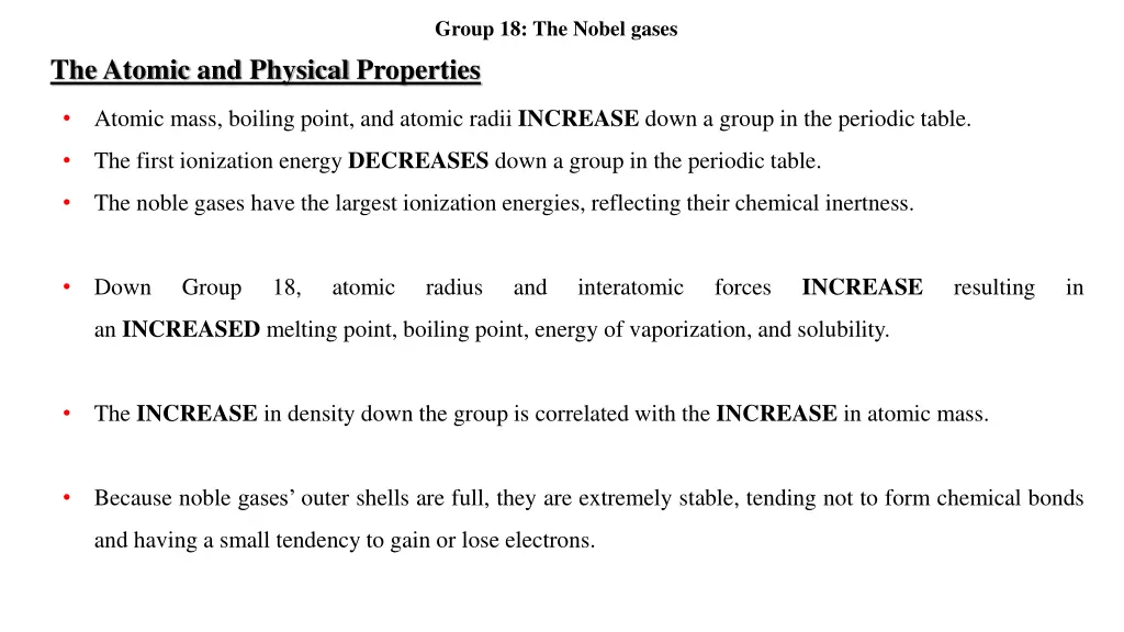 group 18 the nobel gases 5