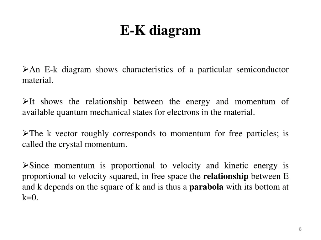 e k diagram