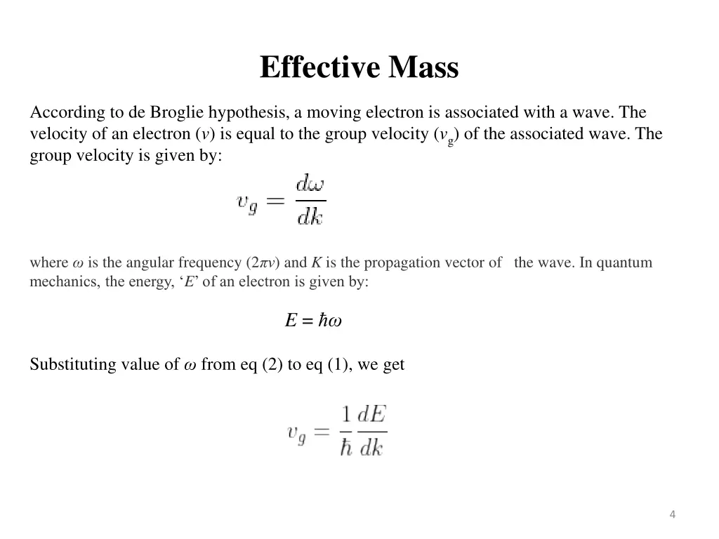 effective mass 1