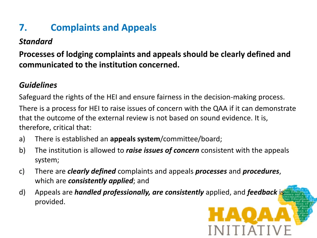 7 standard processes of lodging complaints