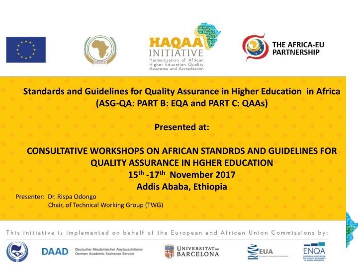 standards and guidelines for quality assurance