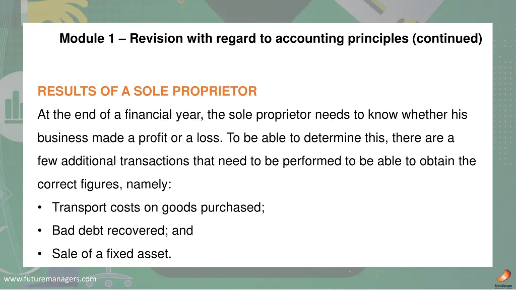 module 1 revision with regard to accounting 4