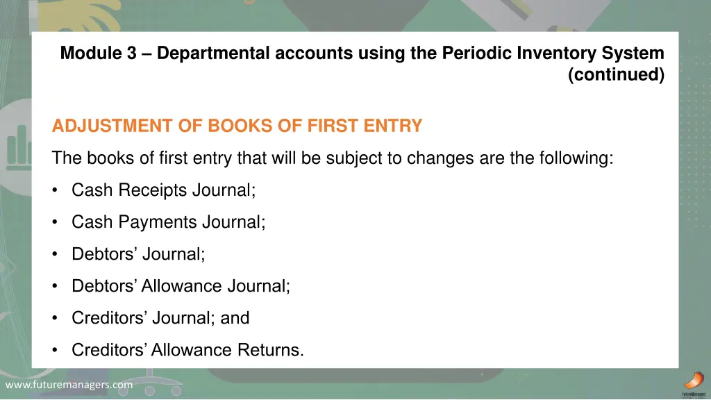 module 3 departmental accounts using the periodic 2