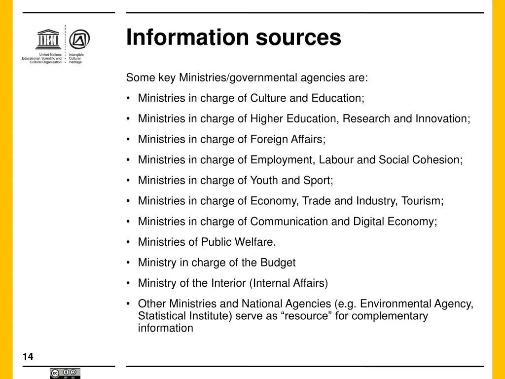 information sources