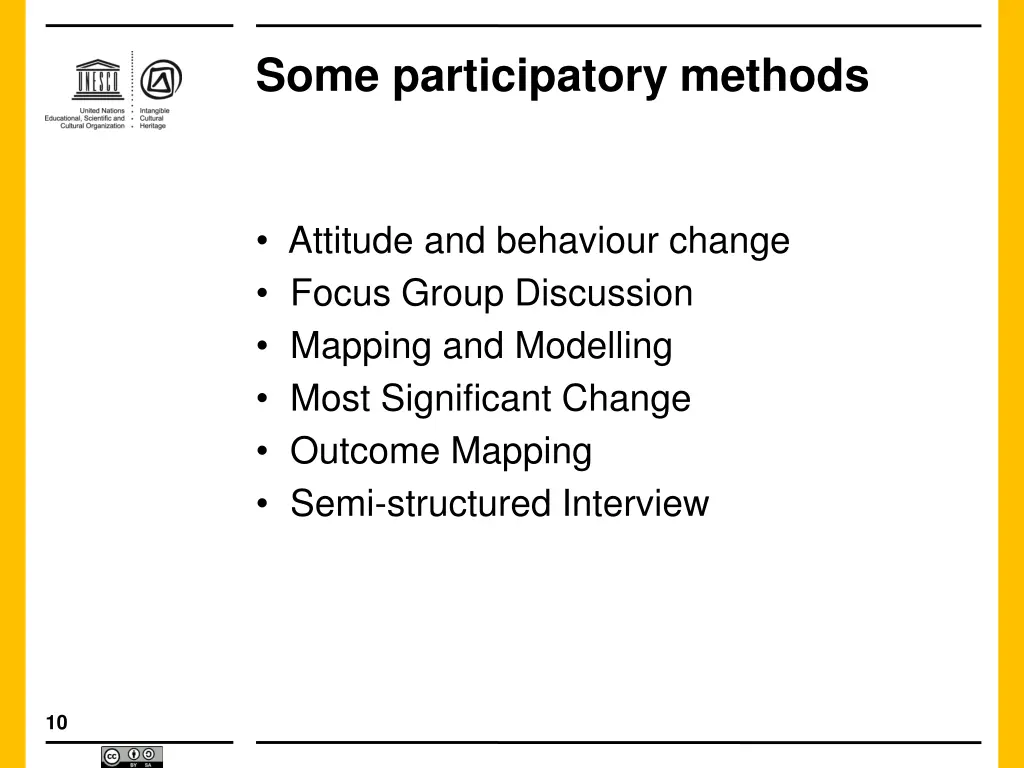 some participatory methods