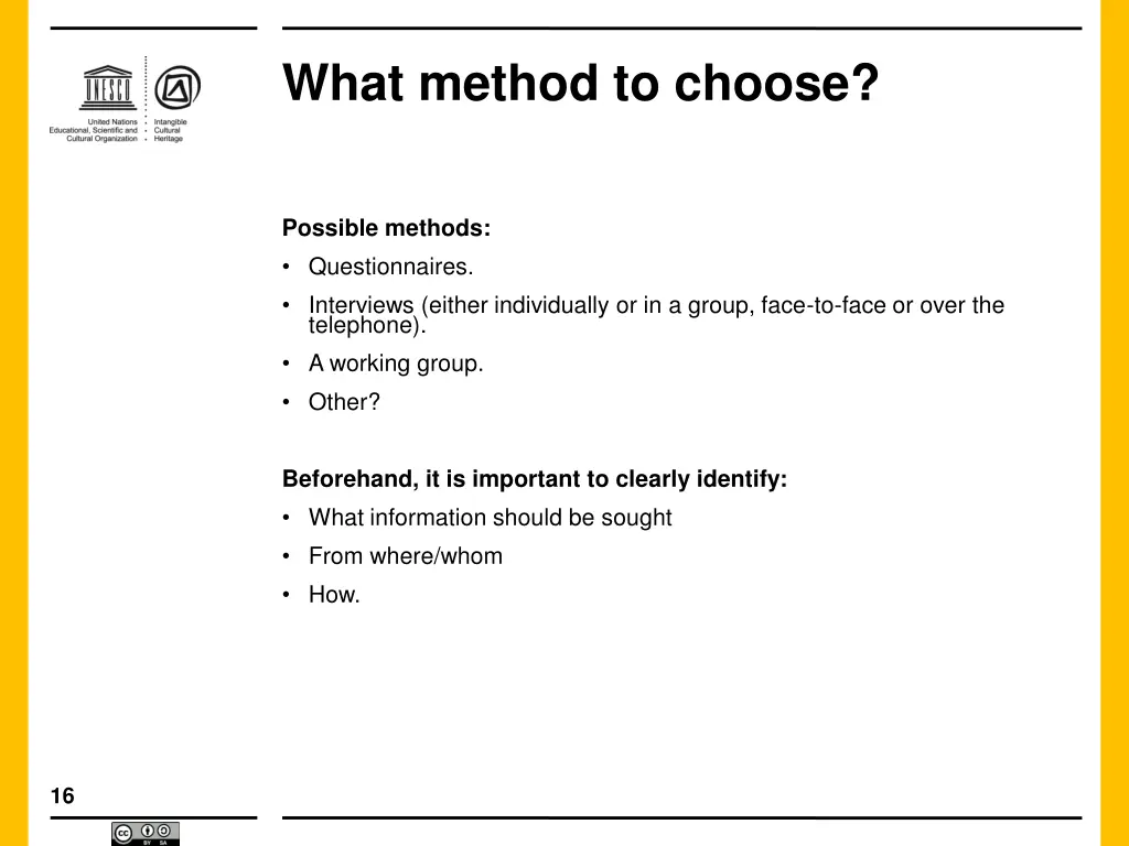 what method to choose