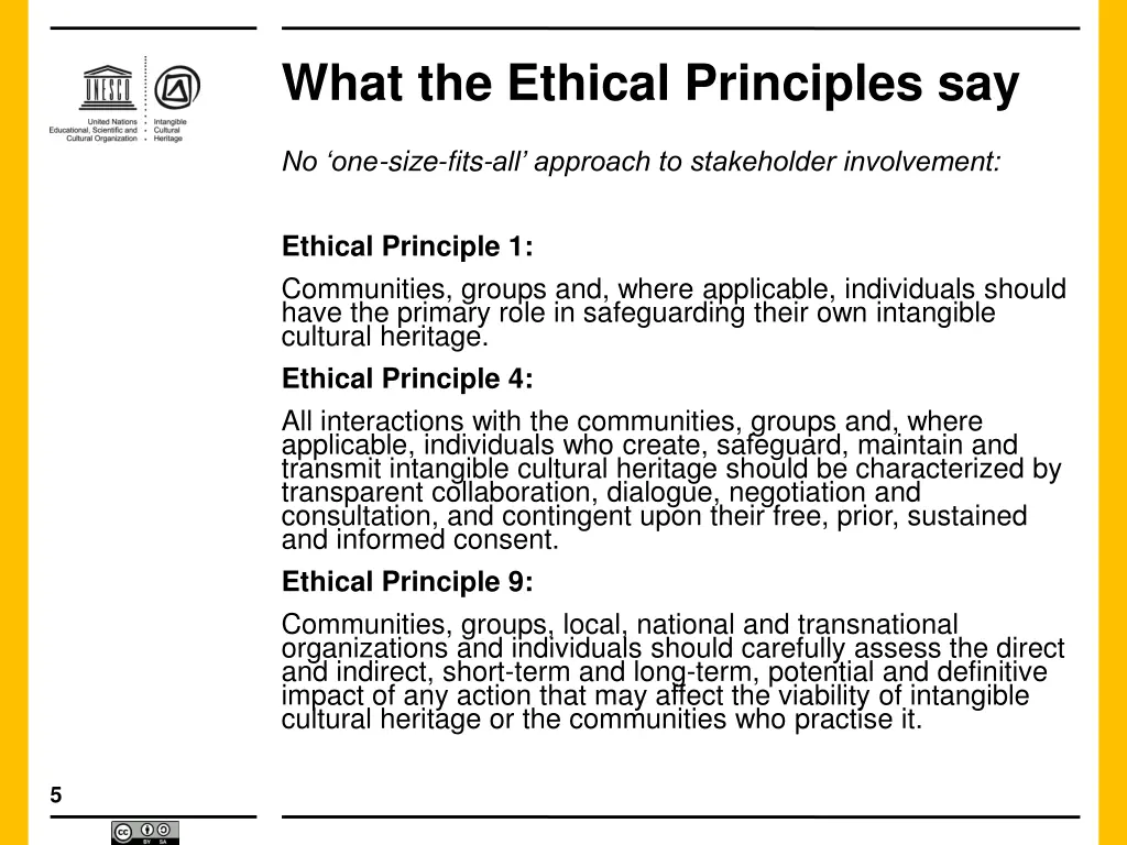 what the ethical principles say