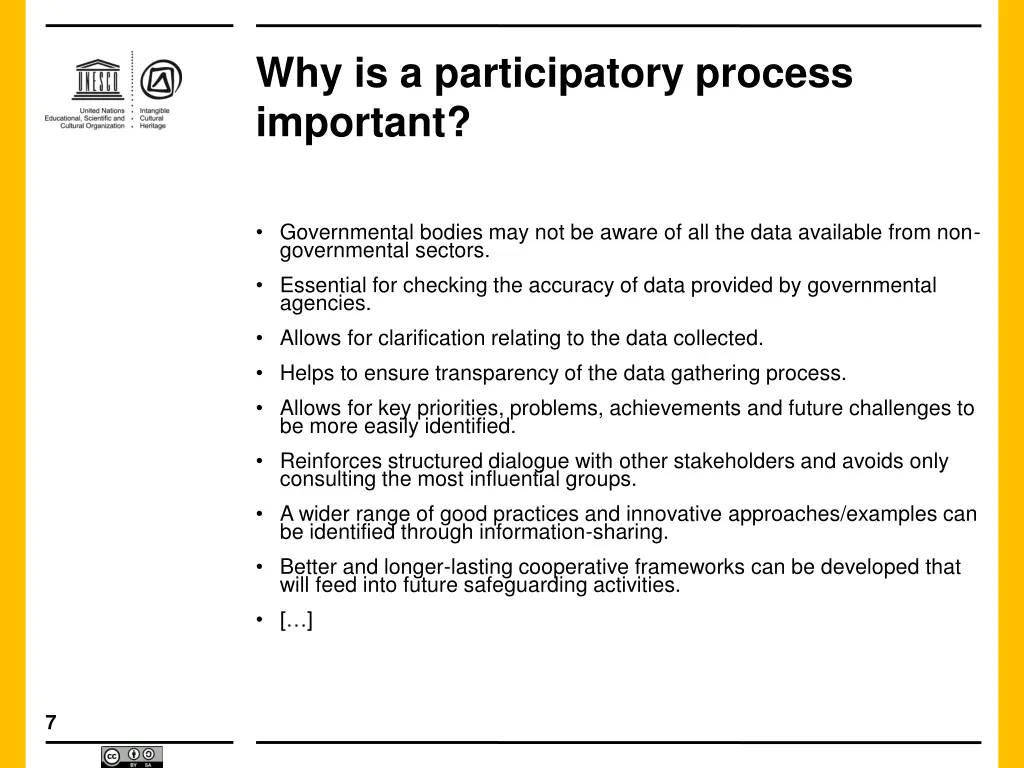 why is a participatory process important