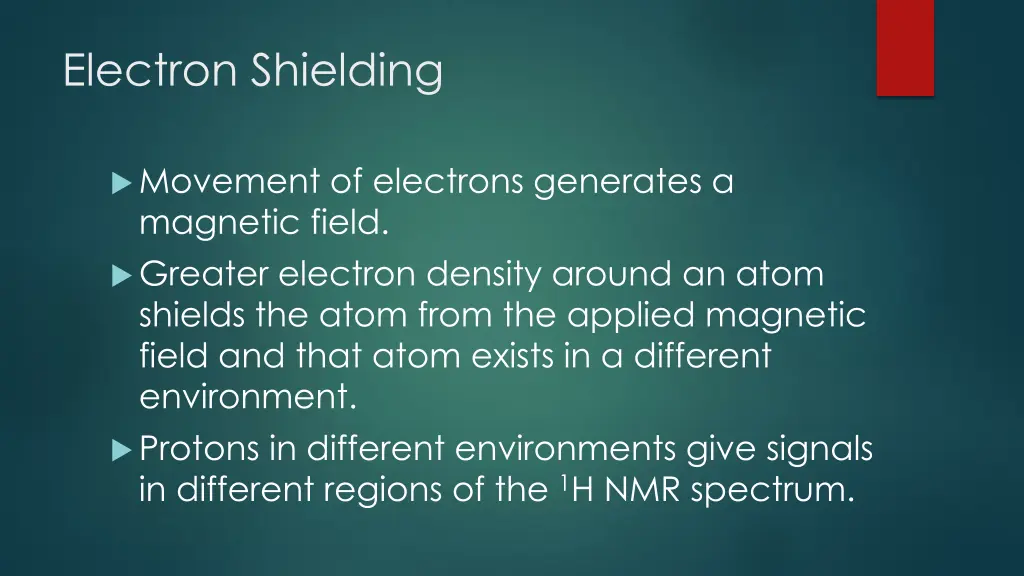 electron shielding