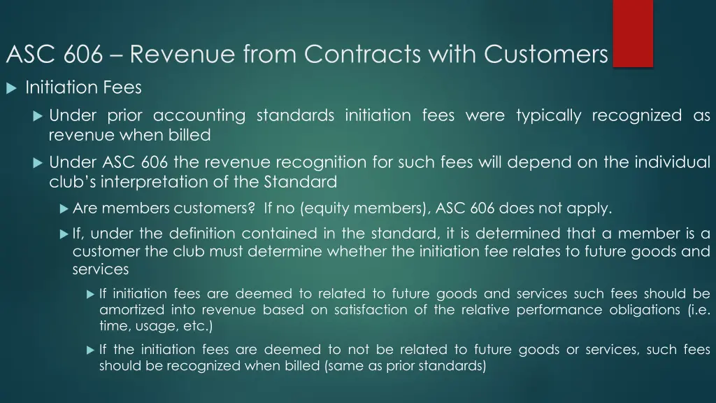 asc 606 revenue from contracts with customers 12