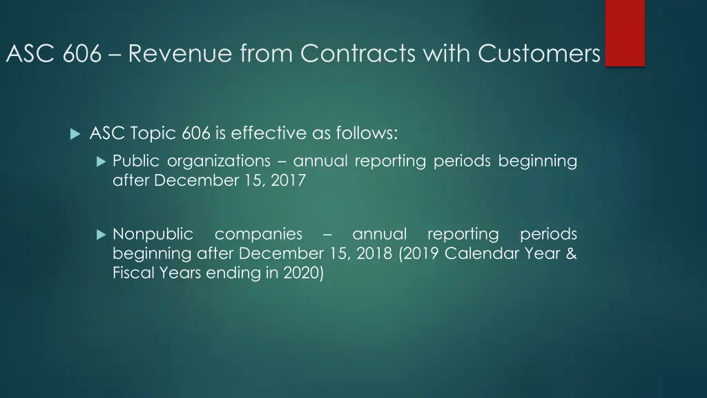 asc 606 revenue from contracts with customers 13