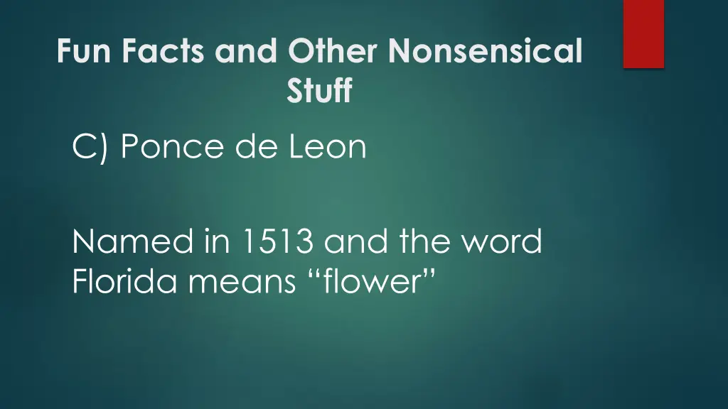 fun facts and other nonsensical stuff c ponce