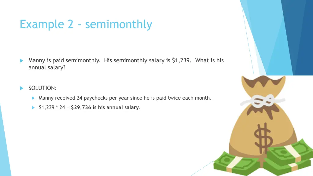 example 2 semimonthly